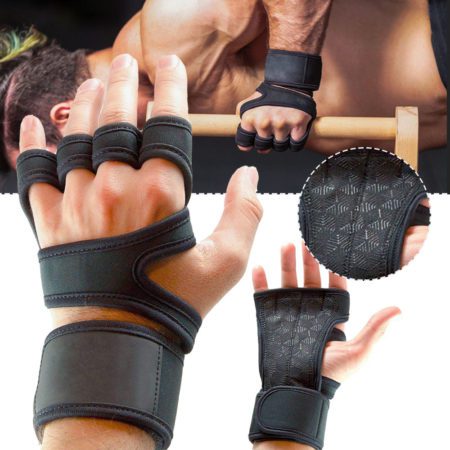 1 Pair Weight Lifting Training Gloves For Men Women Fitness Bodybuilding Gymnastics Gym Palm Protector