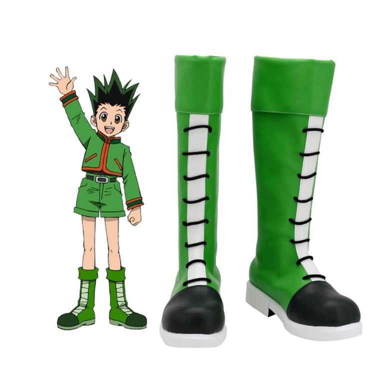 Hunter x Hunter Gon Freecss Cosplay Boots Custom Green Boots Any Size
