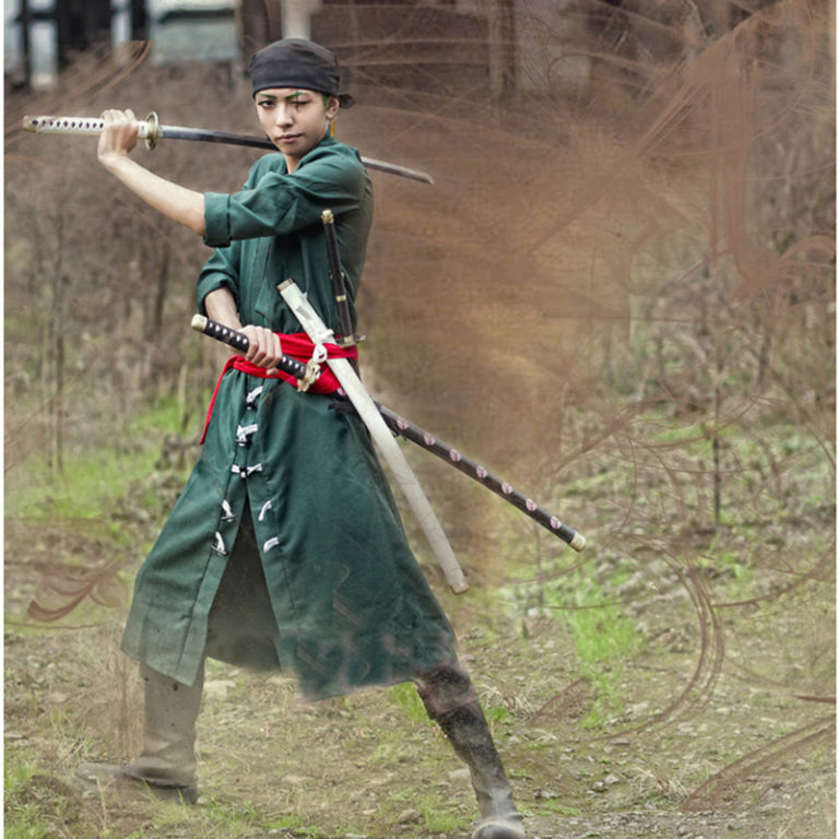 Pirate Hunter One Piece Roronoa Zoro Cosplay Costume Anime Performance Green Suit - Image 2