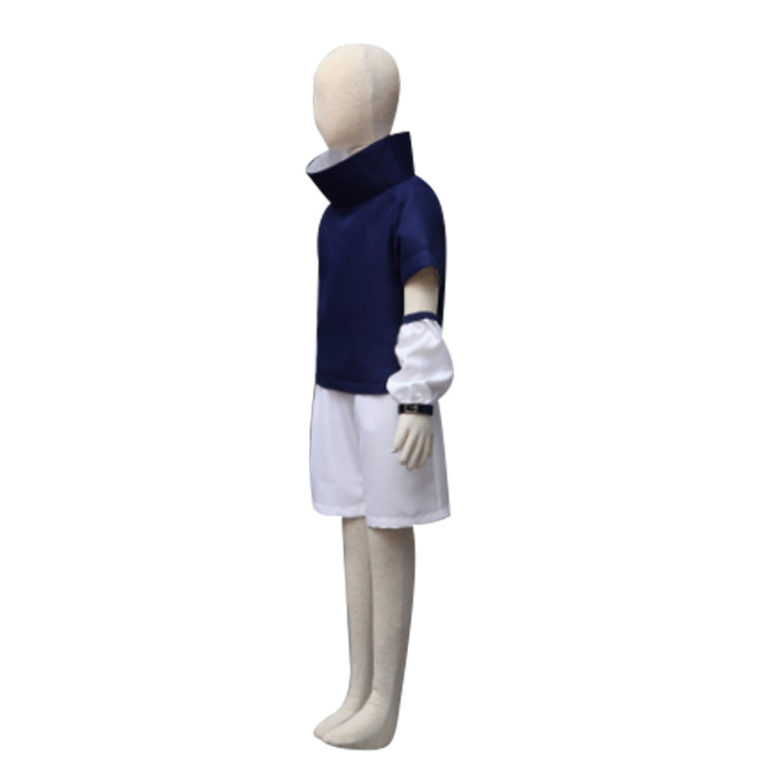 Uchiha Sasuke Costume Cosplay Comic Fans Kids Uniform - Image 2