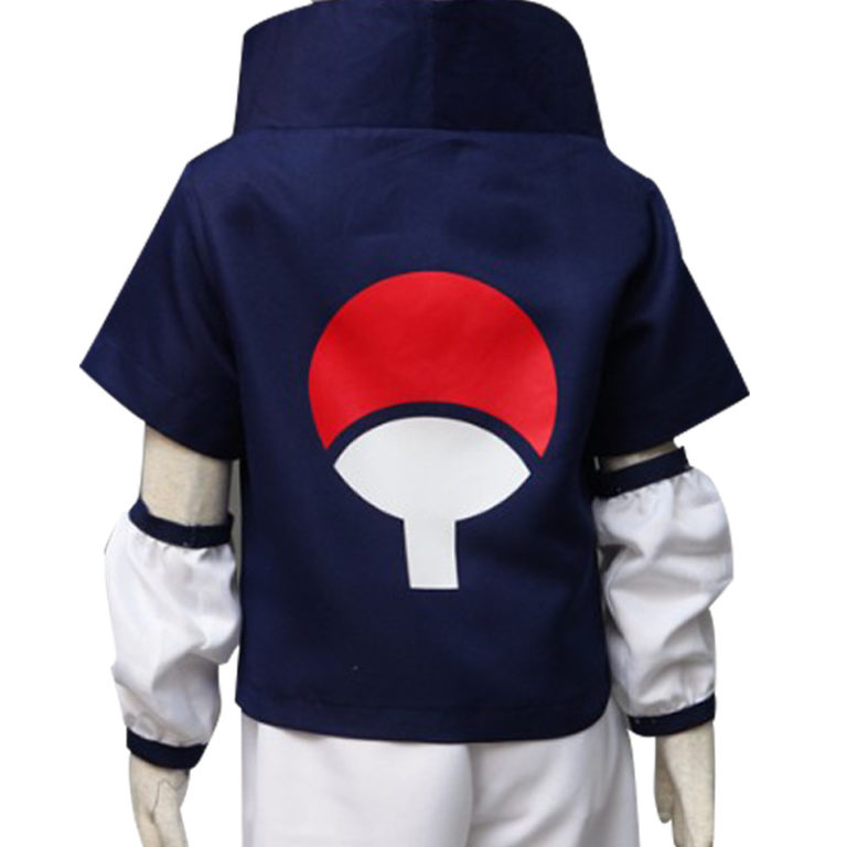 Uchiha Sasuke Costume Cosplay Comic Fans Kids Uniform - Image 3