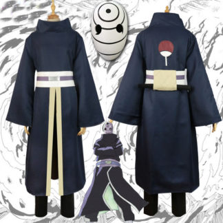 High Quality Full Set Tobi Obito Cosplay Costume With Wig And Helmet And Shoes