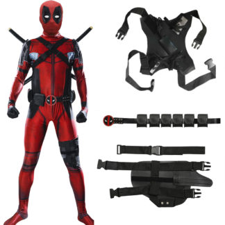 deadpool costume cosplay for kids and adult suit Anime Superhero cosplay