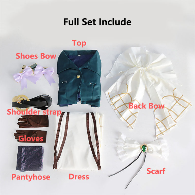 Anime Violet Evergarden Cosplay Costumes For Women High Quality Princess Maid Dress Cosplay Costume With Wig And Shoes - Image 3