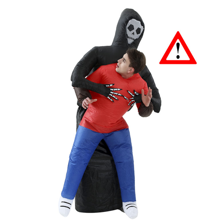 Inflatable Ghost Costume Adult Fantasy The Grim Reaper Suit The Grim Reaper Masquerade Men - Image 2