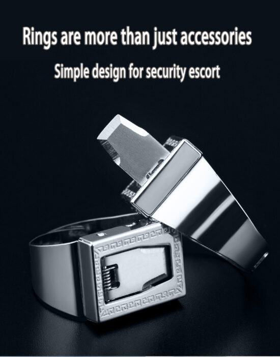hidden knife Ring Steel for Men and Women Jewelry Accessories Gifts