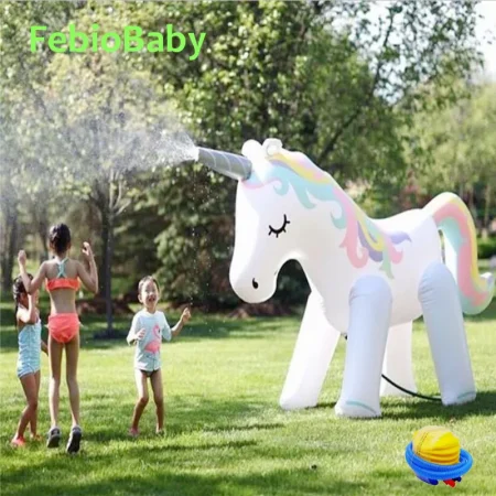 Animal Sprinkle Water Park Inflatable Elephant Outdoor Beach Toy Children Play Water Unicorn Spray Water Toys