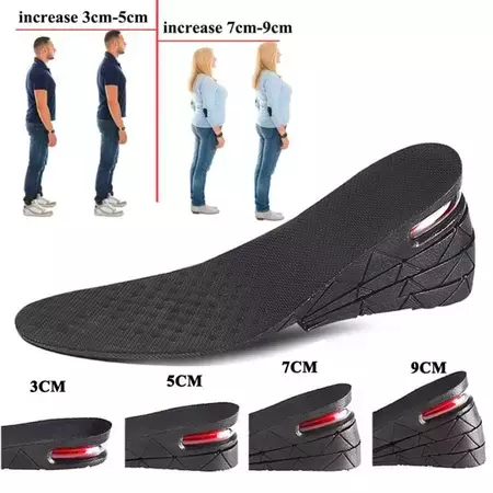Invisible Height Increase Insole Cushion Height Shoe Heel insoles 3-9cm