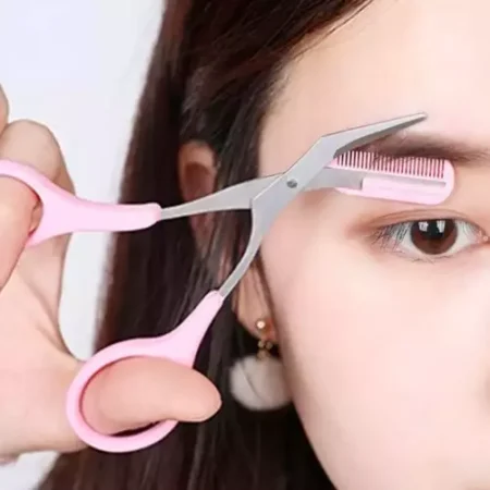 Scissor Eyebrow Scissors with Comb Stainless Steel Makeup Beauty Products