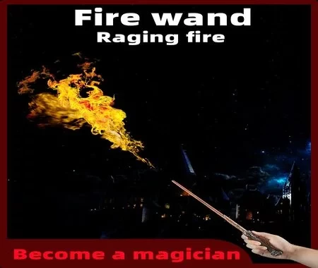 Harry Potter Magic Wand Fire Electronic Magic School of Magic Professional Props for Kids Gift